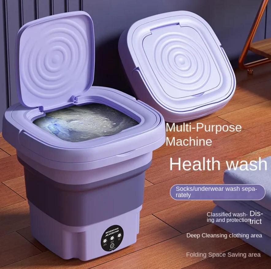 Foldable Mini Laundry Machine – Portable Compact Washer for Travel, Dorms & Small Spaces